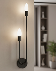LAMPA ŚCIENNA KINKIET APP1147-2W czarna 2