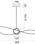 LAMPA WISZĄCA AŻUROWA LED 80cm APP652-1CP