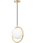 Lampa Sufitowa Wisząca Szklana Kula APP430-1CP Biała