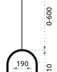 Lampa Sufitowa Wisząca Szklana Kula APP473-1CP Biała