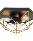 Lampa sufitowa plafon APP1094-3C Złota 1