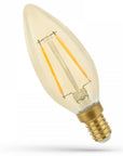 Żarówka Led Ciepła E-14 230v 5w Edison 14458 1