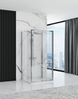Kabina Prysznicowa Przyścienna Rapid Slide Chrom 120x90