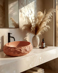 Umywalka nablatowa Rea Mika Terracotta 7