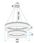 Lampa Wisząca Led Lhj049-cp2 Złota 8