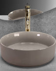 Umywalka nablatowa Rea Sami Beige Shiny 3