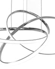 Lampa sufitowa nowoczesna LED + PILOT APP816-CP Node Chrom