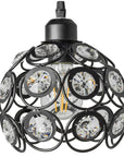 LAMPA WISZĄCA SUFITOWA KRYSZTAŁOWA APP206-1C Czarna 4