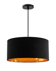 Lampa Wisząca 36cm APP619-1CP Czarna