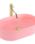 Umywalka Nablatowa Rea Vanda Bubble Gum Matt 3