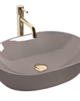 Umywalka nablatowa Rea Lisa Beige Shiny 5
