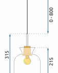 Lampa Wisząca APP1182-1CP A
