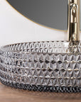 Umywalka nablatowa Rea Cristal Grey 39