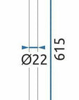 Przedłużka do zestawu wannowo-prysznicowego Miedź Szczotkowana 60cm 3