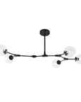 Lampa Wisząca Szklane Kule 5 Ramion APP504-5C Czarna