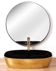 Umywalka Ceramiczna Nablatowa Rich Gold/Black