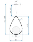 Lampa sufitowa nowoczesna loft APP938-1CP Czarna