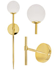 LAMPA KINKIET 75cm APP580-1W ZŁOTY 1