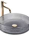 Umywalka nablatowa Rea Cristal Grey 39