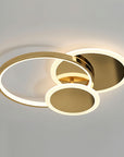 Lampa sufitowa APP1710-C plafon LED Złota + pilot 6