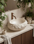 Umywalka nablatowa Rea Mika Warm Beige 4