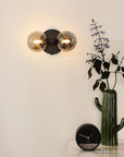 LAMPA ŚCIENNA KINKIET APP1162-2W Czarny