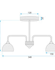 Lampa Sufitowa Wisząca G084-3c Black Grey 6