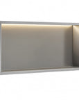 Półka Wnękowa Łazienkowa Led 30x60 Stal Szczotkowana 1