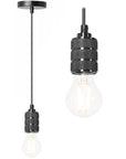 Lampa Sufitowa Wisząca Oprawka APP342-1CP CZARNA 1