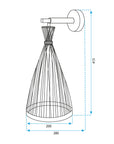 LAMPA ŚCIENNA KINKIET BOHO APP1340-1W