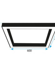 Lampa sufitowa plafon APP1284-C Czarna