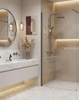 Kabina prysznicowa Walk-In Rea Flexi Transparent / Tytan 80 2