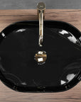 Umywalka nablatowa Rea Nadia 50 Black Stone 2