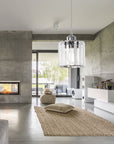 Lampa Sufitowa Kryształ APP508-1CP Srebrna