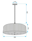 Lampa Wisząca Boho APP1295-1CP Brązowa