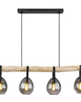 Lampa Wisząca APP1775-4CP Wood Grey 5