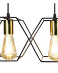 Lampa Wisząca APP1133-5CP Czarno Złota