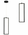 LAMPA SUFITOWA WISZĄCA LED LHJ083-1CP CZARNA 1