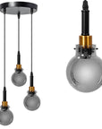 Lampa Wisząca APP1125-3CP Black Gold