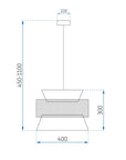Lampa Wisząca APP987-1CP