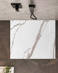 Brodzik prysznicowy Bazalt CARRARA WHITE 90x90