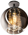 Lampa wisząca szklana Lustrzana z kryształami APP599-1C