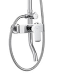 Zestaw Prysznicowy REA BLOOM BIAŁY CHROM WHITE CHROME