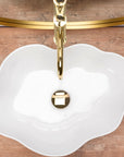 Umywalka nablatowa Rea Pearl White