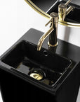 Umywalka ceramiczna wolnostojąca Kamila Black