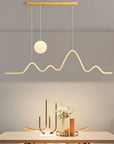 Lampa Wisząca Led Lhj034-cp 120 Cm Złota Szczotkowana 4