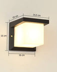 Lampa Elewacyjna kinkiet RSL014-1W Czarna
