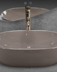 Umywalka nablatowa Rea Lisa Beige Shiny 4
