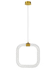 Lampa Sufitowa Wisząca Led Lhj056-cp1 Złota Szczotkowana 7