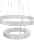 Lampa Wisząca Led Kryształowa Ms007-cp Chrom 3